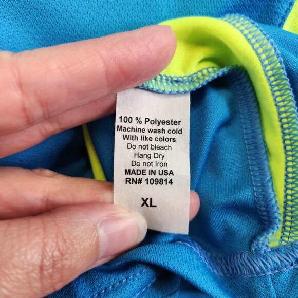 Canari Cycling Jersey Womens XL Blue Fusion Tee Performance Top Back Pockets New - Picture 9 of 13